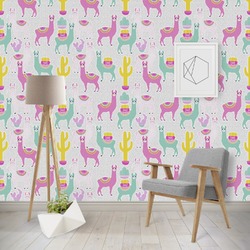Llamas Wallpaper & Surface Covering (Water Activated - Removable)