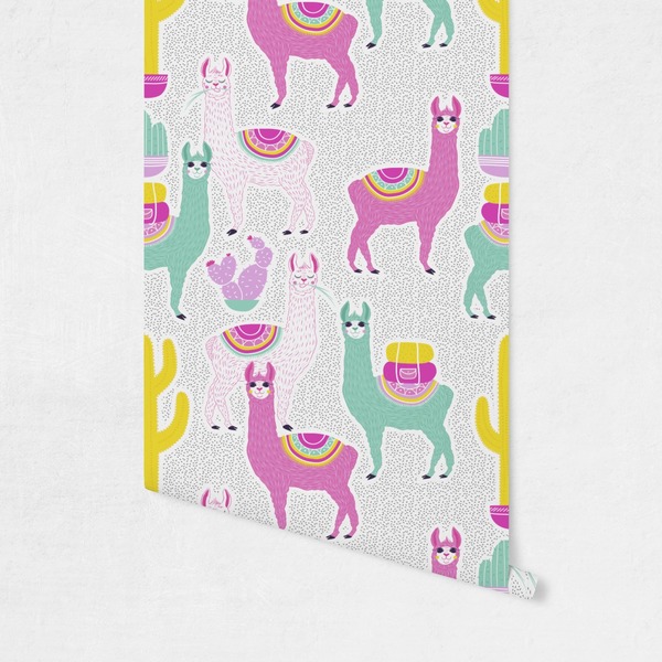 Llamas Wallpaper on Wall