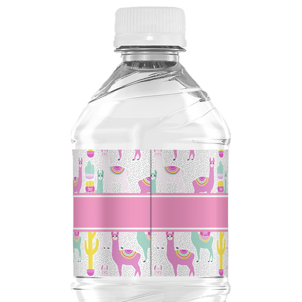 Llamas Water Bottle Label - Back View