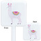 Llamas White Plastic Stir Stick - Double Sided - Approval