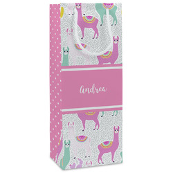 Llamas Wine Gift Bags - Matte (Personalized)