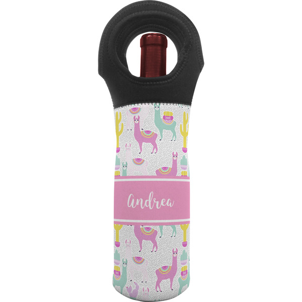 Custom Llamas Wine Tote Bag (Personalized)