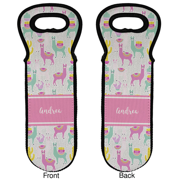 Llamas Wine Tote Front & Back
