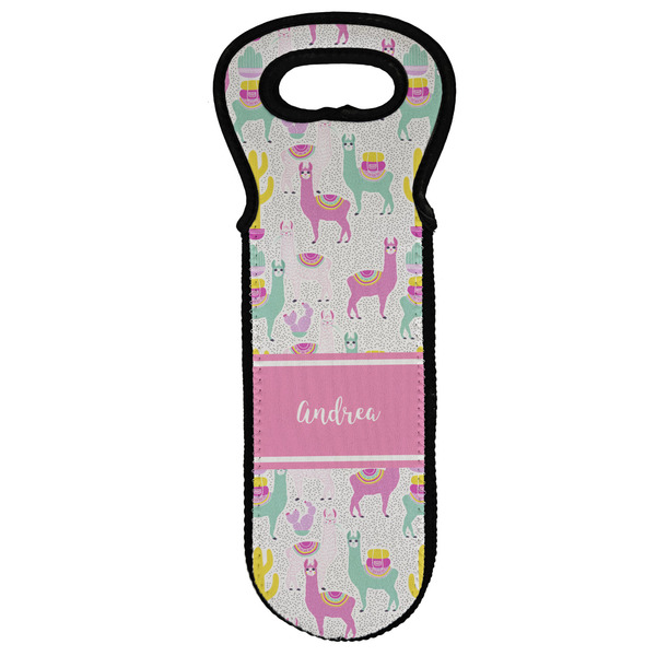 Custom Llamas Wine Tote Bag (Personalized)