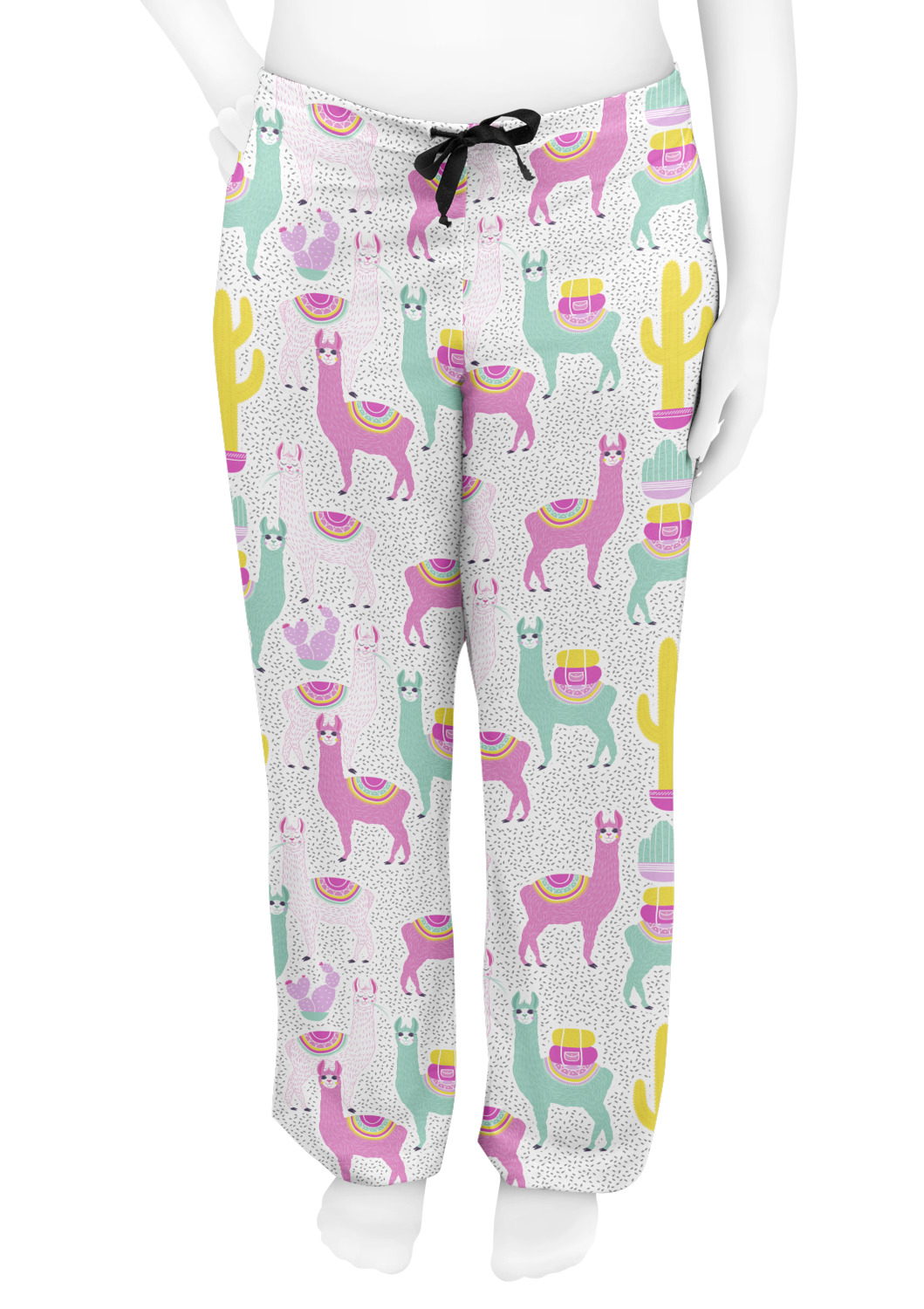 Llamas Womens Pajama Pants XS (Personalized) YouCustomizeIt