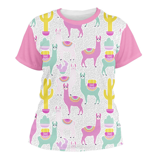 Custom Llamas Women's Crew T-Shirt