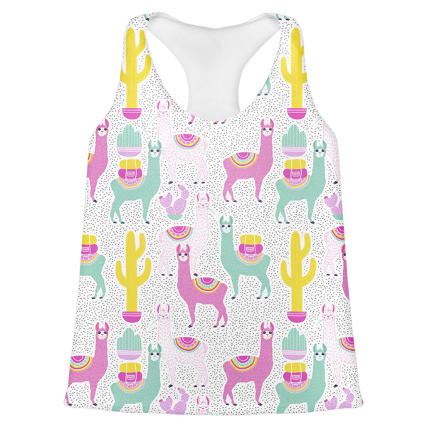 Custom Llamas Womens Racerback Tank Top