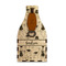 Llamas Wood Beer Bottle Caddy - Side View w/ Opener