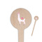 Llamas 4" Round Wooden Food Picks - Single Sided