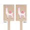 Llamas Wooden 6.25" Stir Stick - Rectangular - Double Sided - Front & Back