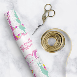 Llamas Wrapping Paper Roll - Small (Personalized)