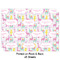 Llamas Wrapping Paper Sheet - Double Sided - Front