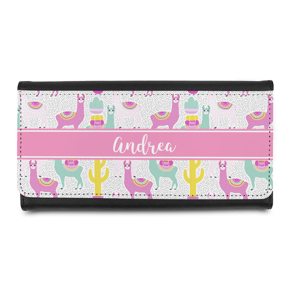 Custom Llamas Leatherette Ladies Wallet (Personalized)