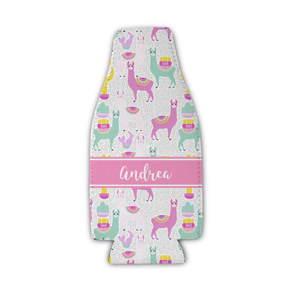 Custom Llamas Zipper Bottle Cooler (Personalized)