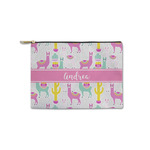 Llamas Zipper Pouch - Small - 8.5"x6" (Personalized)