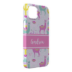 Llamas iPhone Case - Plastic - iPhone 14 Plus (Personalized)