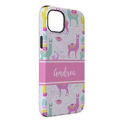 Llamas iPhone Case - Rubber Lined - iPhone 14 Plus (Personalized)