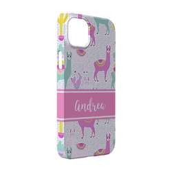 Llamas iPhone Case - Plastic - iPhone 14 Pro (Personalized)