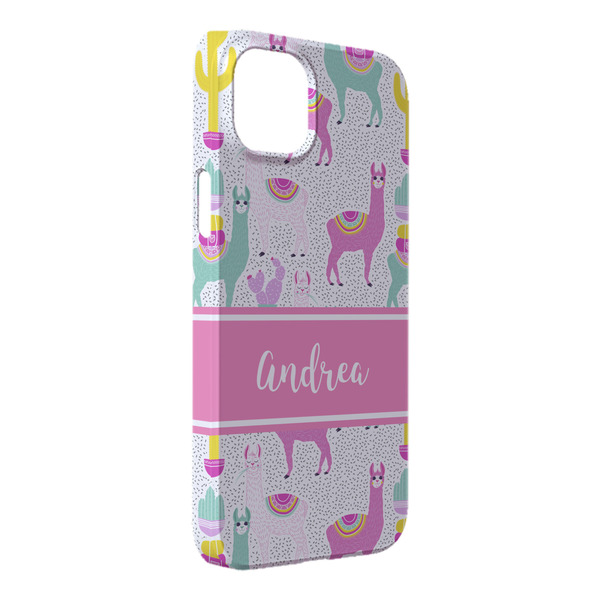 Custom Llamas iPhone Case - Plastic - iPhone 14 Pro Max (Personalized)