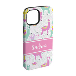 Llamas iPhone Case - Rubber Lined - iPhone 15 Pro (Personalized)