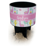 Llamas Black Beach Spiker Drink Holder (Personalized)