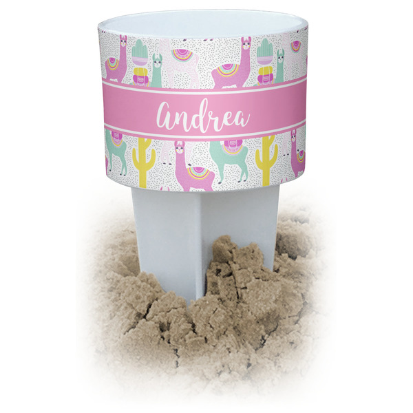 Custom Llamas Beach Spiker Drink Holder (Personalized)