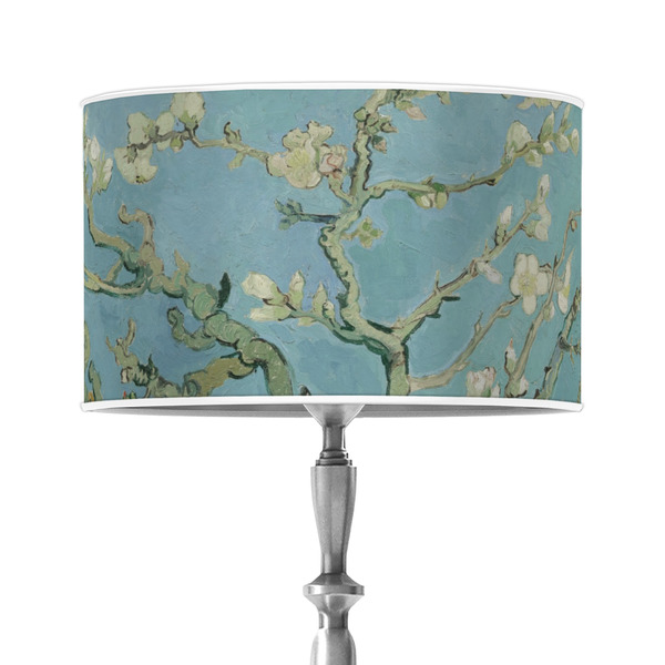 Custom Almond Blossoms (Van Gogh) 12" Drum Lamp Shade - Poly-film