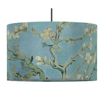 Almond Blossoms (Van Gogh) 12" Drum Pendant Lamp - Fabric