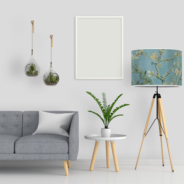 Almond Blossoms (Van Gogh) 16" Drum Lampshade - LIFESTYLE