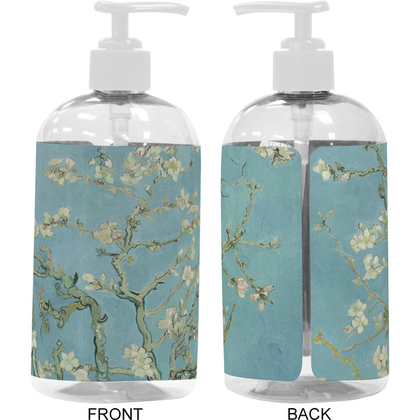 Almond Blossoms (Van Gogh) 16 oz Plastic Liquid Dispenser- Approval- White