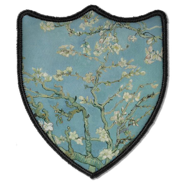 Custom Almond Blossoms (Van Gogh) Iron On Shield Patch B