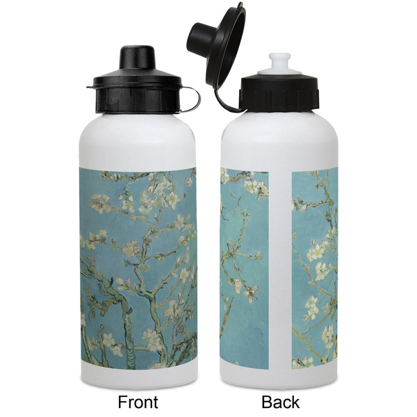 Almond Blossoms (Van Gogh) Aluminum Water Bottle - White APPROVAL