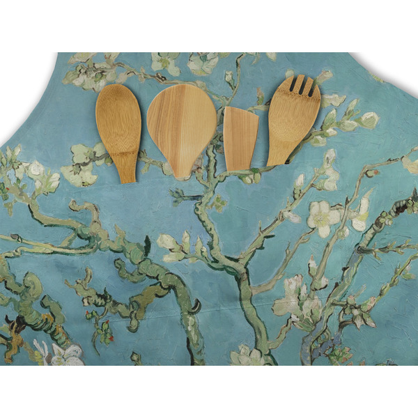 Almond Blossoms (Van Gogh) Apron - Pocket Detail with Props