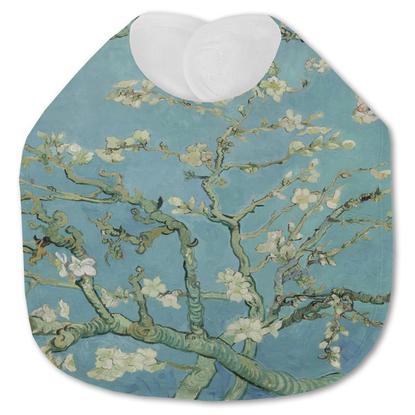 Custom Almond Blossoms (Van Gogh) Jersey Knit Baby Bib