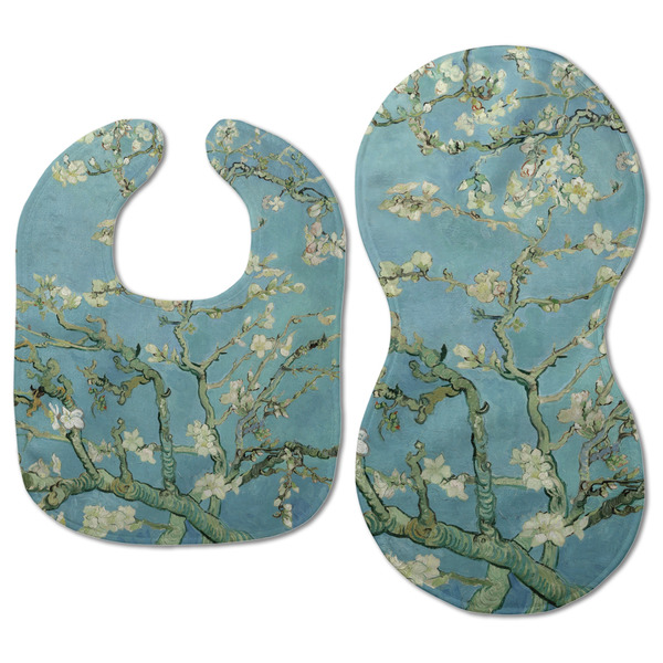 Almond Blossoms (Van Gogh) Baby Bib & Burp Set - Approval (new bib & burp)