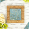 Almond Blossoms (Van Gogh) Bamboo Trivet with 6" Tile - LIFESTYLE