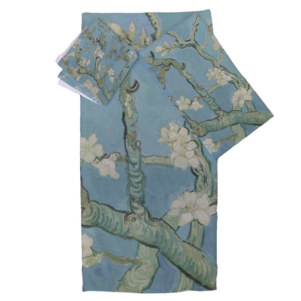 Custom Almond Blossoms (Van Gogh) Bath Towel Set - 3 Pcs