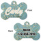 Almond Blossoms (Van Gogh) Bone Shaped Dog ID Tag - Large - Approval