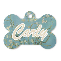 Almond Blossoms (Van Gogh) Bone Shaped Dog ID Tag