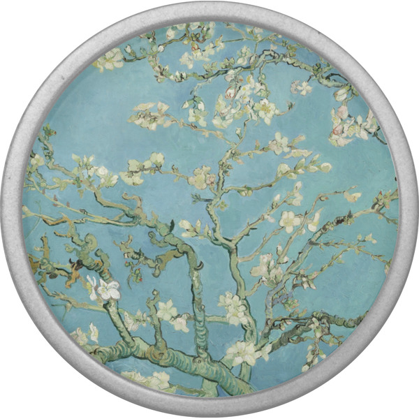 Almond Blossoms (Van Gogh) Cabinet Knob - Nickel - Front