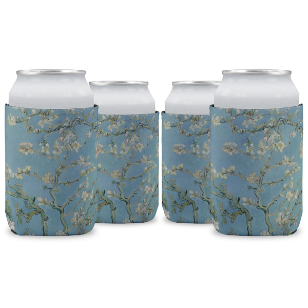 Custom Almond Blossoms (Van Gogh) Can Cooler (12 oz) - Set of 4