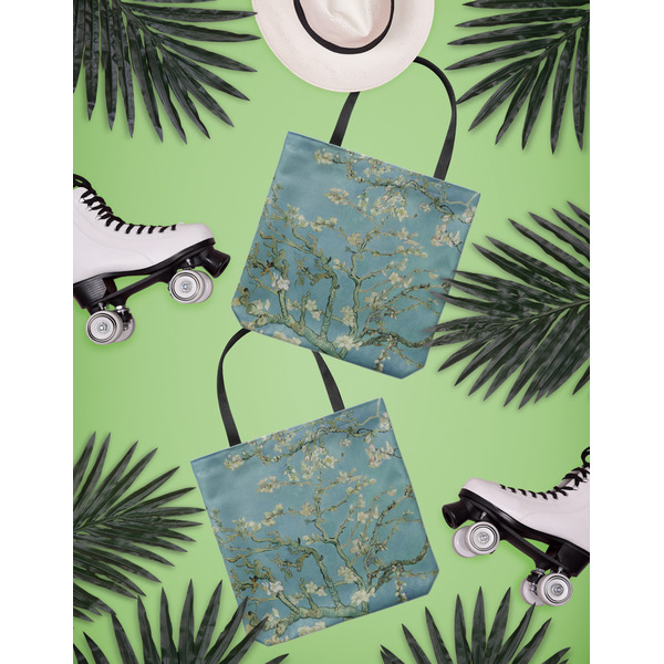 Almond Blossoms (Van Gogh) Canvas Tote Lifestyle Front and Back