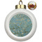 Almond Blossoms (Van Gogh) Ceramic Ball Ornaments - Poinsettia Garland