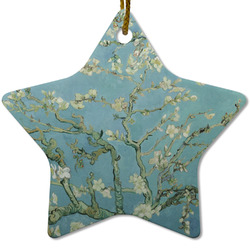 Almond Blossoms (Van Gogh) Star Ceramic Ornament