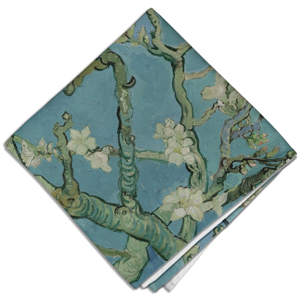 Custom Almond Blossoms (Van Gogh) Cloth Dinner Napkin - Single