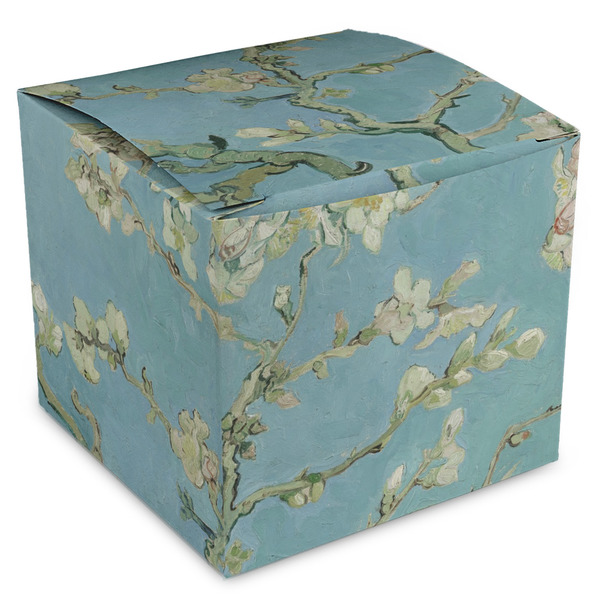 Custom Almond Blossoms (Van Gogh) Cube Favor Gift Boxes