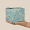 Almond Blossoms (Van Gogh) Cube Favor Gift Box - On Hand - Scale View