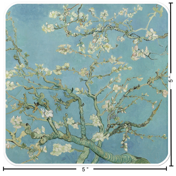 Almond Blossoms (Van Gogh) Custom Shape Iron On Patches - L - APPROVAL