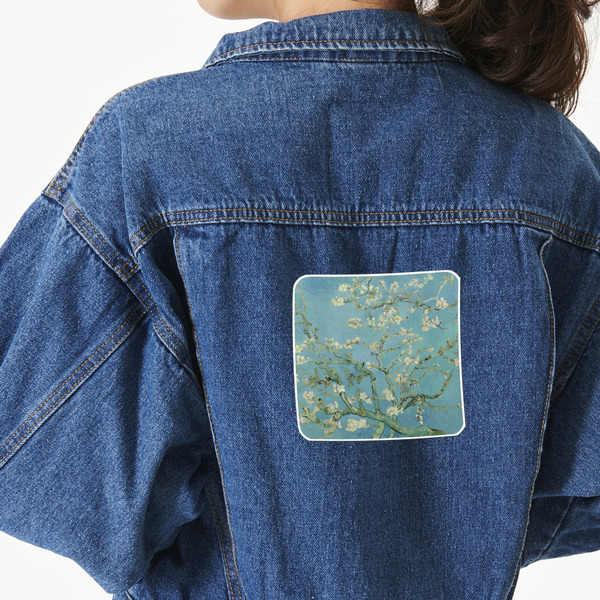 Custom Almond Blossoms (Van Gogh) Twill Iron On Patch - Custom Shape - X-Large