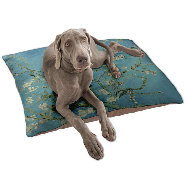 Custom Almond Blossoms (Van Gogh) Dog Bed - Large